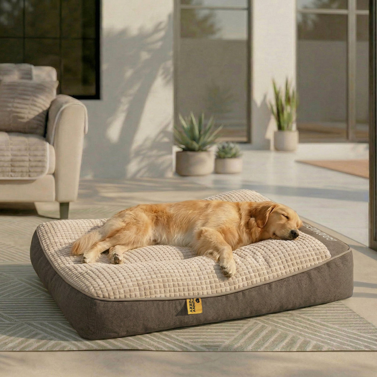 Indulge Your Dog with Our Luxurious Large Thick Scratch-Resistant Orthopedic Cushion Bed