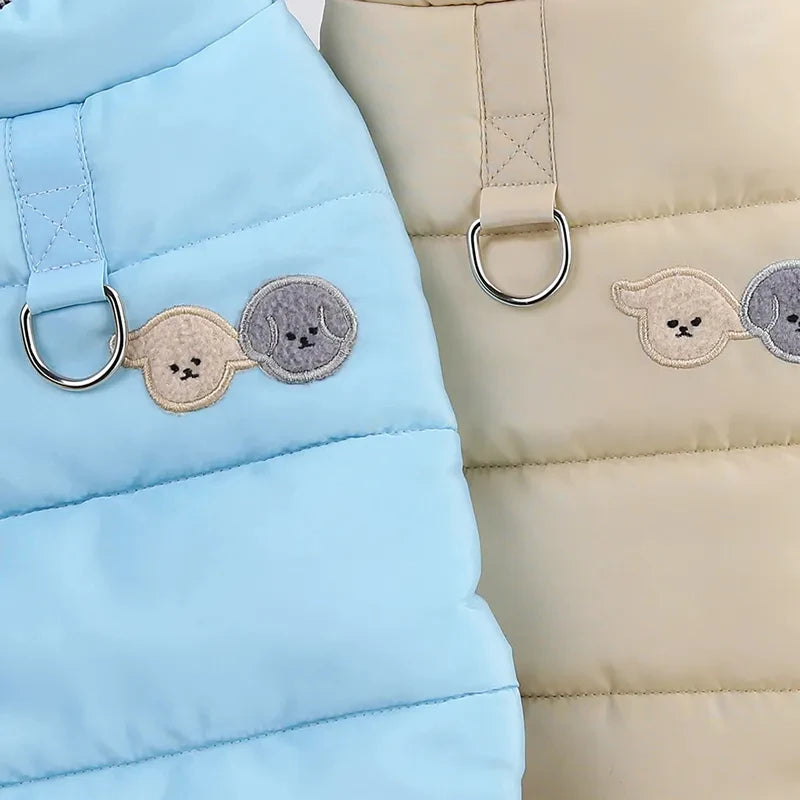 Dog Winter Clothes for Small Medium Dogs & Cats with D-Ring 