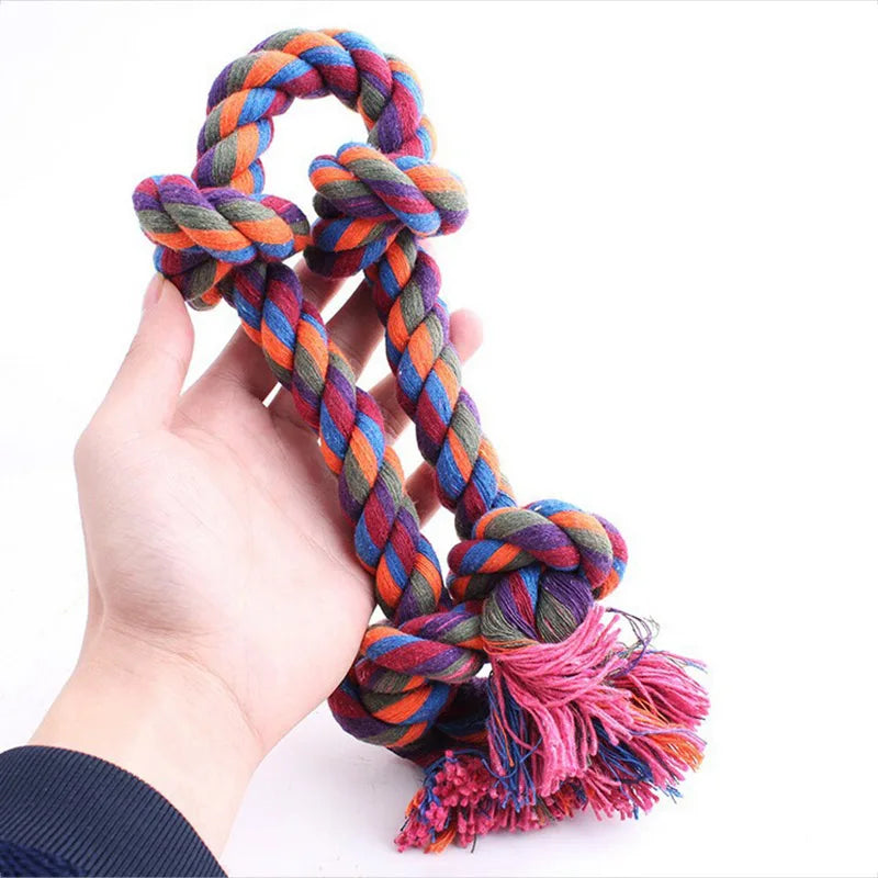 Durable Cotton Dog Bite Rope Toys for Safe Dental Cleaning and Playtime Fun