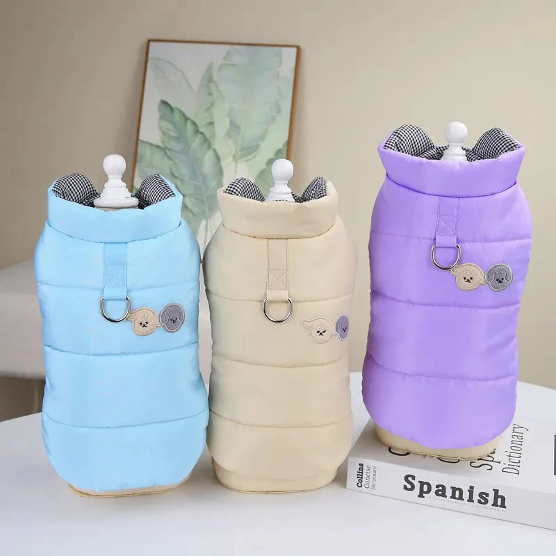 Dog Winter Clothes for Small Medium Dogs & Cats with D-Ring 