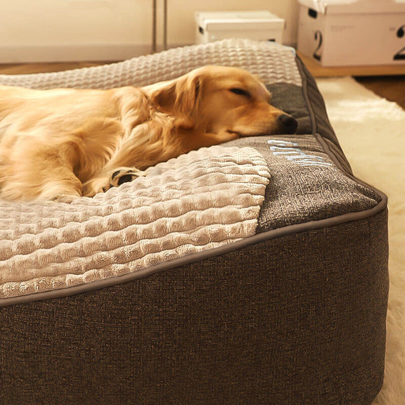 Indulge Your Dog with Our Luxurious Large Thick Scratch-Resistant Orthopedic Cushion Bed