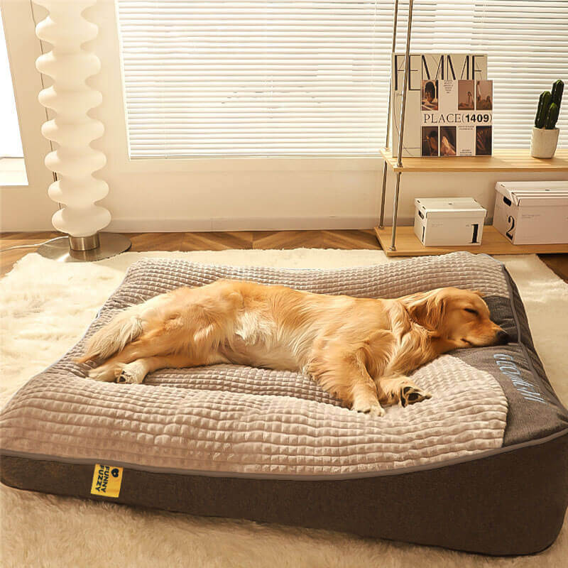 Indulge Your Dog with Our Luxurious Large Thick Scratch-Resistant Orthopedic Cushion Bed