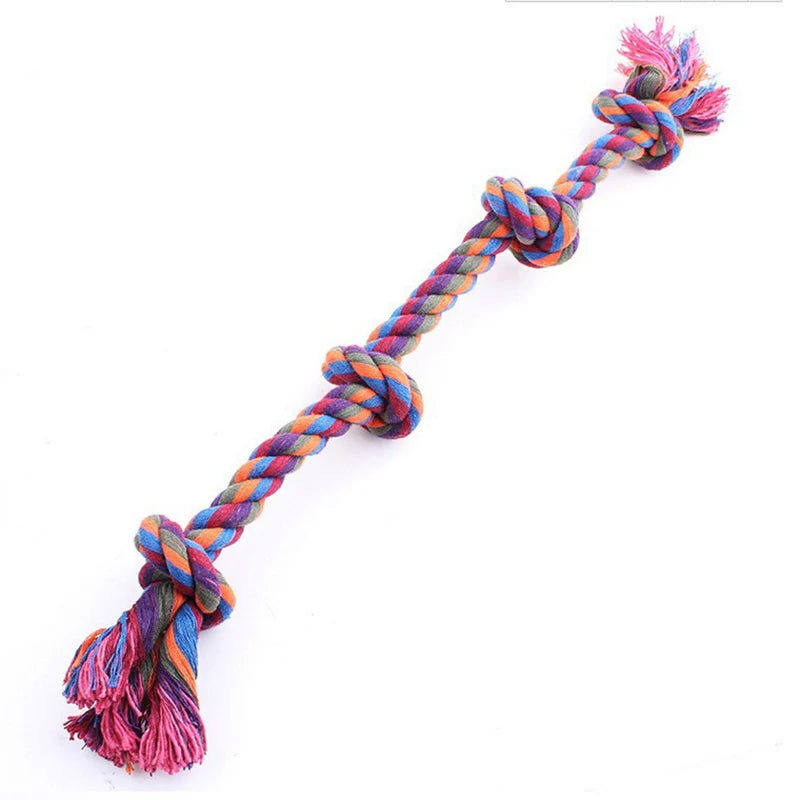 Durable Cotton Dog Bite Rope Toys for Safe Dental Cleaning and Playtime Fun