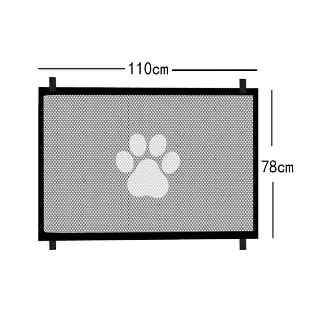 Versatile Dog Gate Mesh with 4 Hooks - Perfect Indoor & Outdoor Safety Enclosure for Your Pet