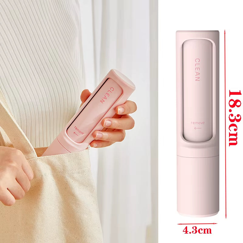 2 in 1 Reusable Pet Hair Remover Brush Lint Roller Self Cleaning